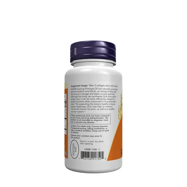 Now Foods Evening Primrose Oil 500mg 100 μαλακές κάψουλες 3