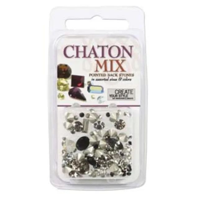 Swarovski Chaton Mix - Black ~4gr
