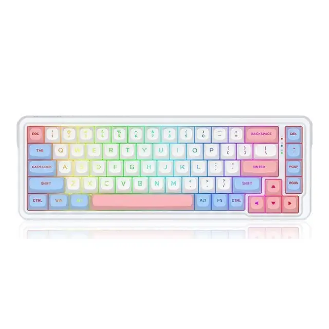 Redragon Gaming Keyboard K709WBP-RGB-PRO Mint Mambo White (K709WBP-RGB-PRO)
