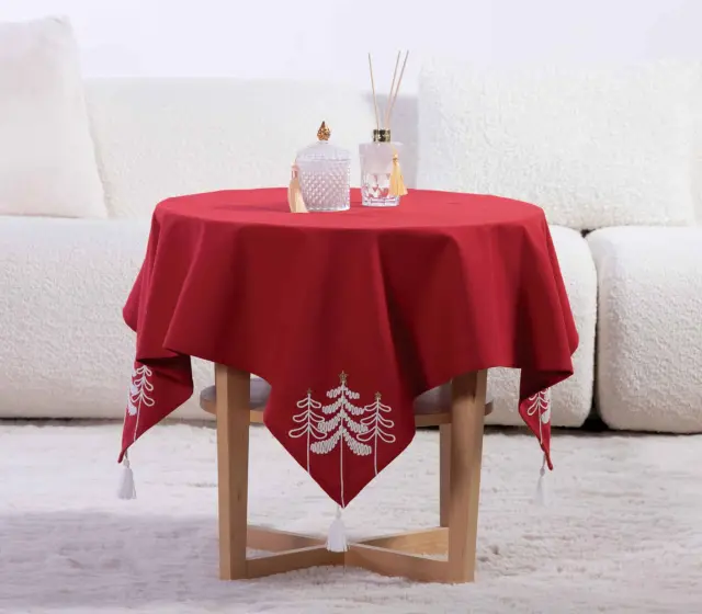 ΧΡΙΣΤΟΥΓΕΝΝΙΑΤΙΚΟ ΤΡΑΠΕΖΟΜΑΝΤΗΛΟ ELEGANT CHRISTMAS 100X100 NEF-NEF HOMEWARE