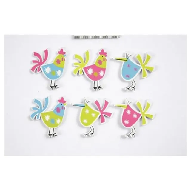 Stickers, Hens, 39x30 mm, 6 τεμ.