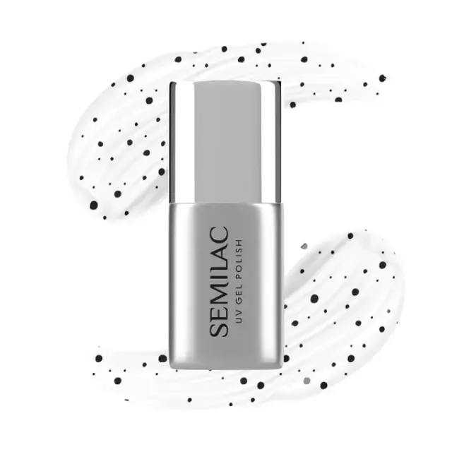 Semilac Top No Wipe Black Sprinkles T20 7ml