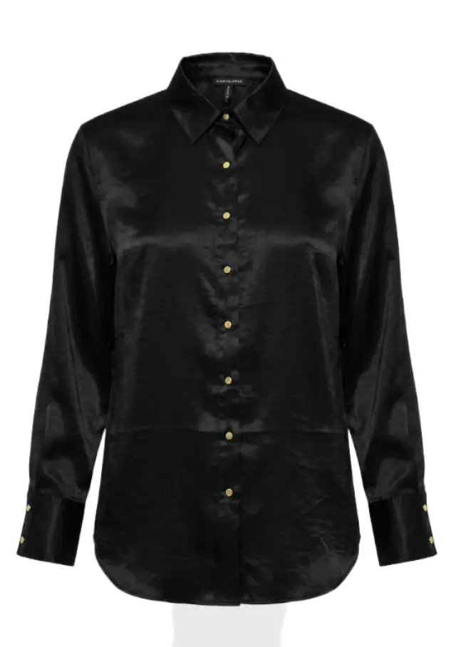 Funky Buddha γυναικείο oversized σατέν πουκάμισο FBL014-118-05-1