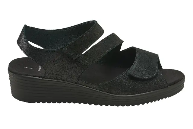 Solidus Πέδιλα Γυναικείο δέρμα Μαύρο SOL/50005 SCHWARZ 3