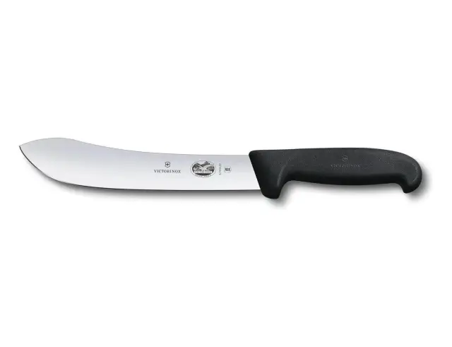 Μαχαίρι Κρέατος Victorinox Fibrox με κυρτή λεπίδα, φαρδιά μύτη και μήκος 18cm - Black5.7403.18 2