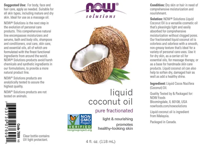 Now Foods Liquid Coconut Oil 2