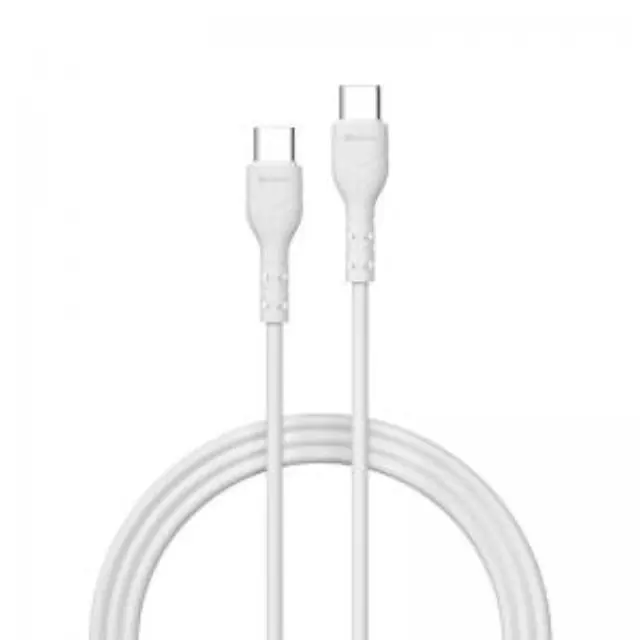 Καλώδιο Σύνδεσης USB 2.0 Devia EC151 USB C σε USB C 15W 1m Kintone Λευκό N62167 2