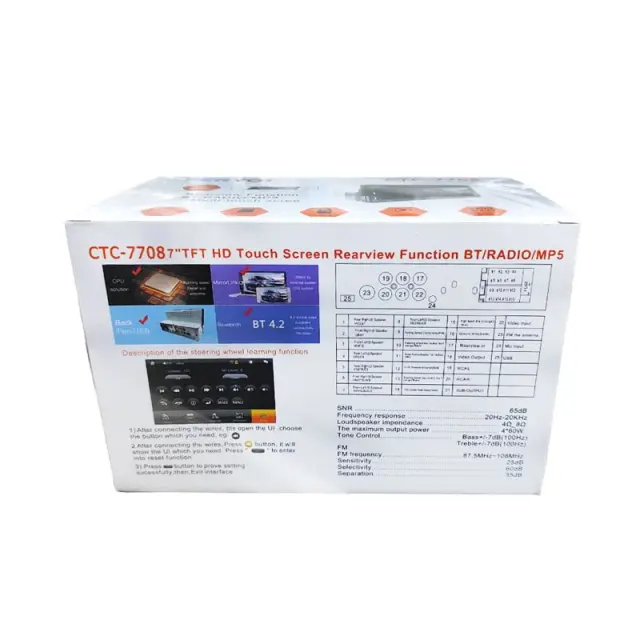 PerVoi οθόνη αυτοκινήτου 7" HD αφής 1DIN CTC-7708 - Car touch screen 790021 3