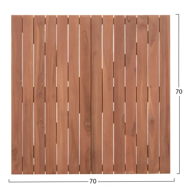 ΕΠΙΦΑΝΕΙΑ ΤΡΑΠΕΖΙΟΥ ΤΕΤΡΑΓΩΝΗ FB918136 ΞΥΛΟ TEAK--ΦΥΣΙΚΟ 70x70x4(πάχος)εκ. 2