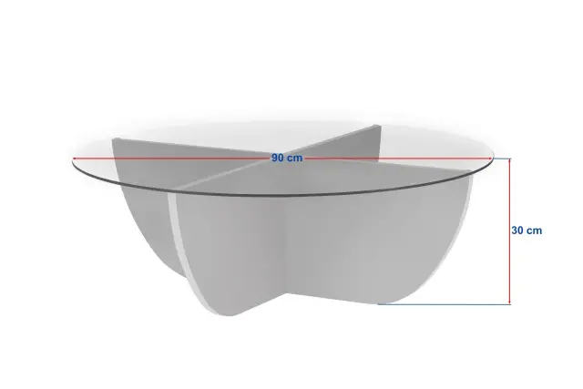 Τραπεζάκι Σαλονιού Καρυδιά VUBA 2