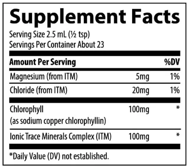 Trace Minerals Ionic Chlorophyll 2