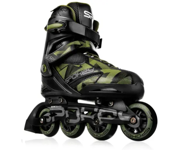 Πατίνια Roller Skates Αυξομειούμενα Inline Macan Spokey Green Black 926984 926985 - 36-39