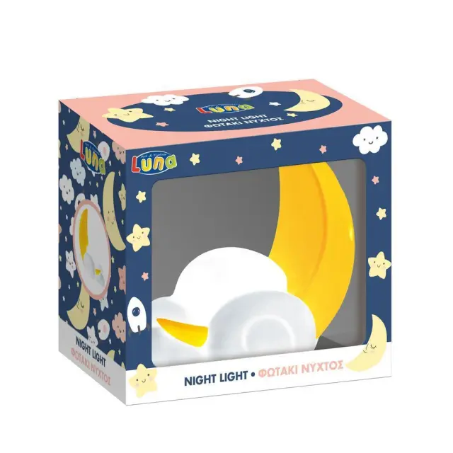Luna Φωτάκι Νυκτός Φεγγαράκι 15x8,5x15εκ/ 622160 (Luna)