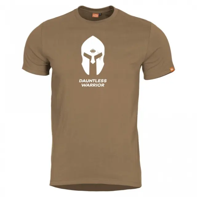 Pentagon Ageron ''Spartan Helmet'' T-Shirt-Μπλουζάκι Μακό για Τακτική-Καθημερινή Χρήση - 03-Coyote-Καφέ