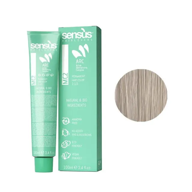 Sensus MC2 Permanent Hair Color 11.0 Ultra Platinum Blonde 100ml - (μόνιμη βαφή χωρίς αμμωνία κατάξανθο πλατινέ)