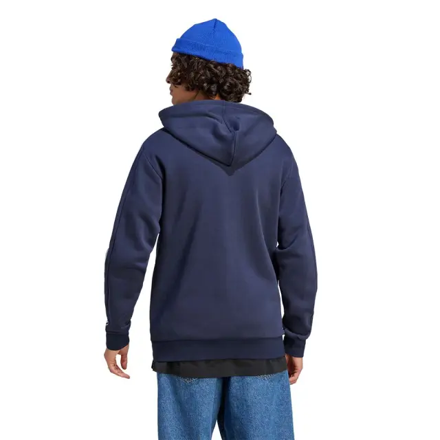 adidas Sportswear Men's 3Stripes Fleece Full-Zip Hoodie Μπλε Σκούρο IJ6478 (adidas Sportswear) 2