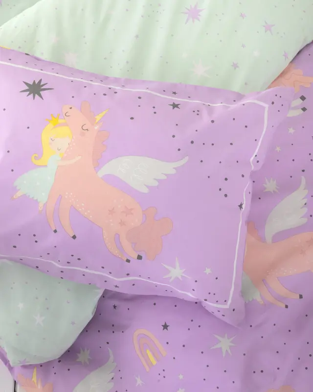 Nima Kids Σετ Σεντόνια Μονά - Starlina Λιλά, Μωβ 2