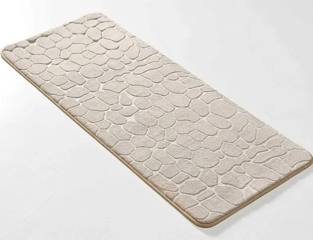 Πατάκι Μπάνιου Ricochet Douceur d'intérieur με memory foam και διαστάσεις 50x120cm - Taupe 1802099 3