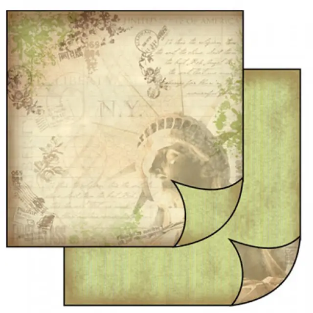 Χαρτί Scrapbooking Stamperia Διπλής Όψης - New York - 31x30cm