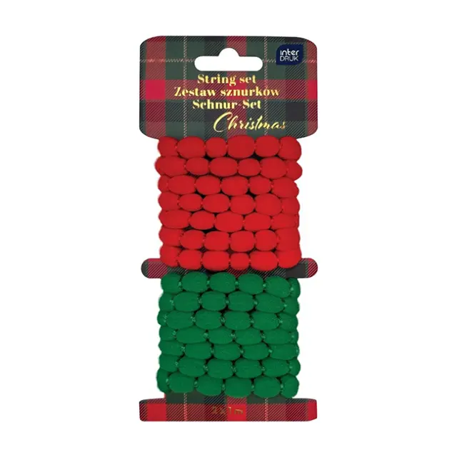 Interdruk Κορδόνι Σετ 2 Χρώματα Christmas (376718)