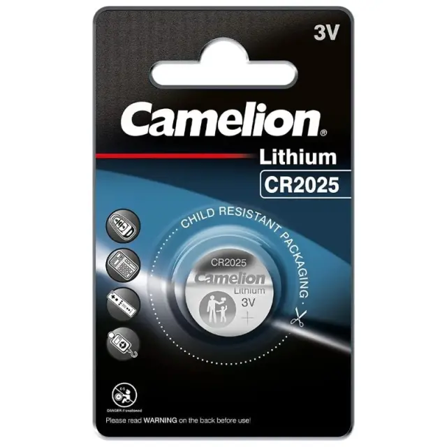 Camelion CR2025-BP1 – Μπαταρία Λιθίου Κουμπί 3V (1τμχ)
