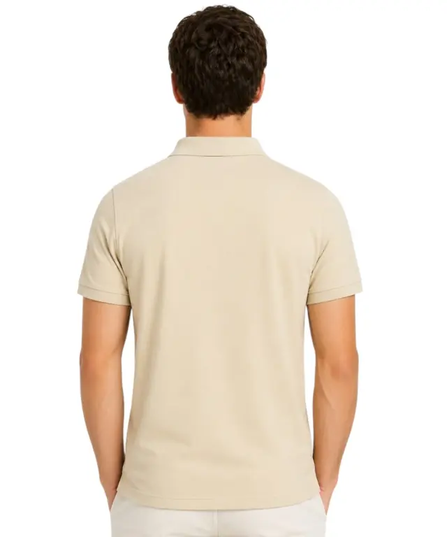 Norway Nautical School - Ανδρική Κοντομάνικη Μπλούζα Polo 868869-BEIGE Μπεζ 2
