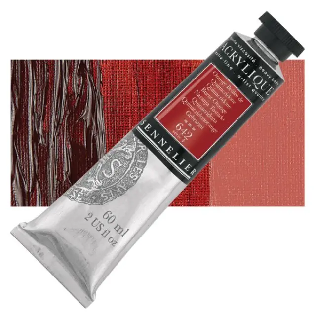 Ακρυλικό Sennelier Extra Fine - 642 Quinacridone Brunt Orange S4 - 60ml
