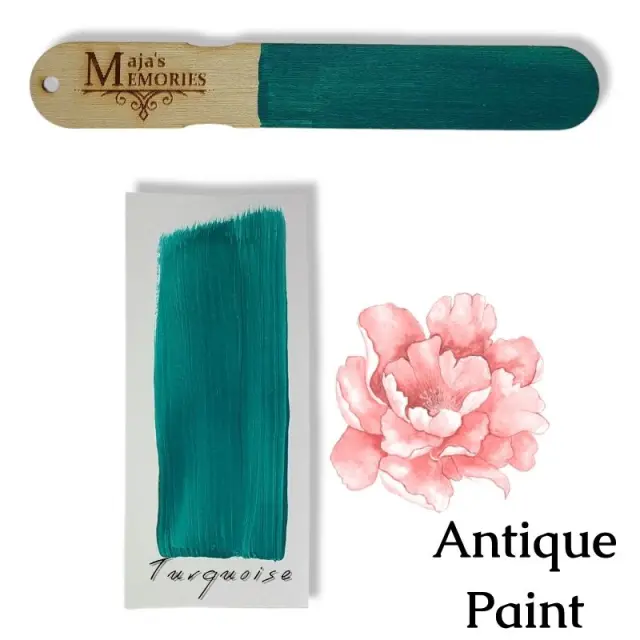 Χρώμα-εφέ πατίνας Antique Paint Maja's Memories, 150ml, Turquoise