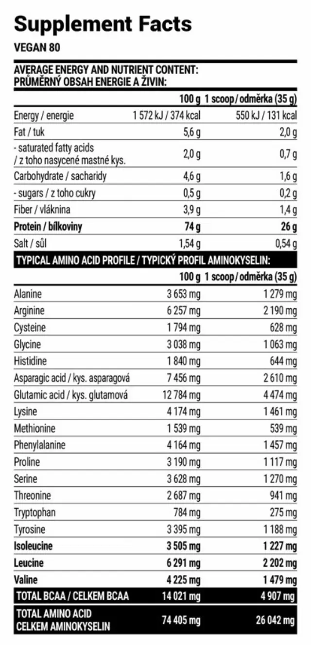 Extrifit Vegan 80 hazelnut, 2000-g 2
