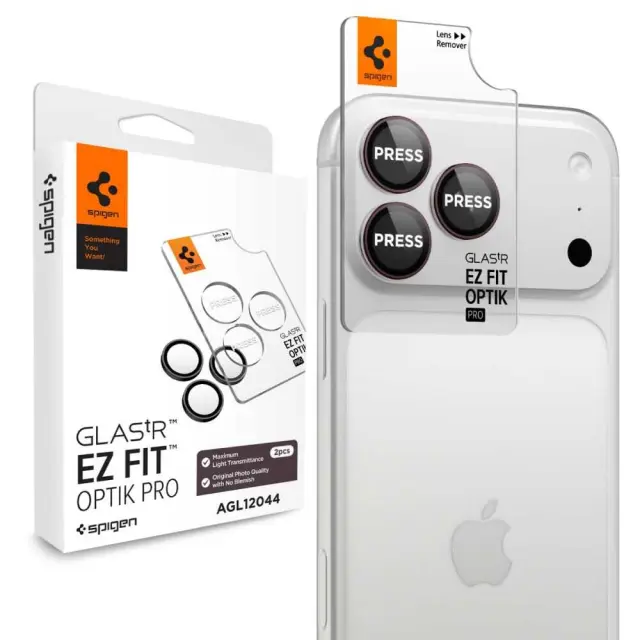 Spigen Optik Pro Glas.tR EZ Fit Camera Protector 2-Pack iPhone 18 Pro / 18 Pro Max Μπορντό