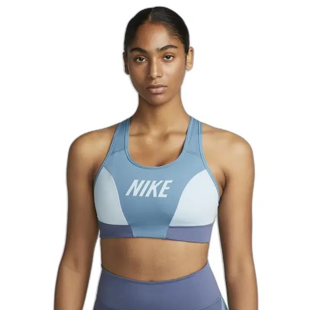 Nike Swoosh Bra (DQ5134-440) - Μπλέ