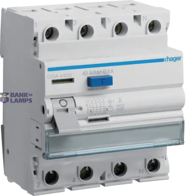 Differential switch 4P 40A, 500mA, type A