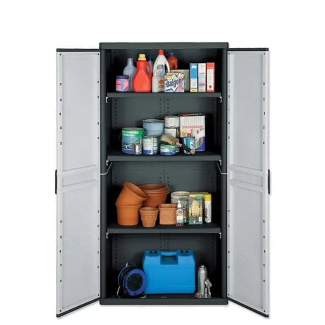 Ντουλάπα Κήπου Πλαστική JUMBO QBLACK 2900 89.7x53.7x180cm 2