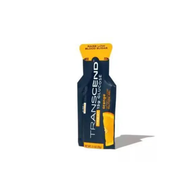 Menarini Transcend Glucose Gel Ζελέ Γλυκόζης Πορτοκάλι, 15 Φακελάκια * 15gr