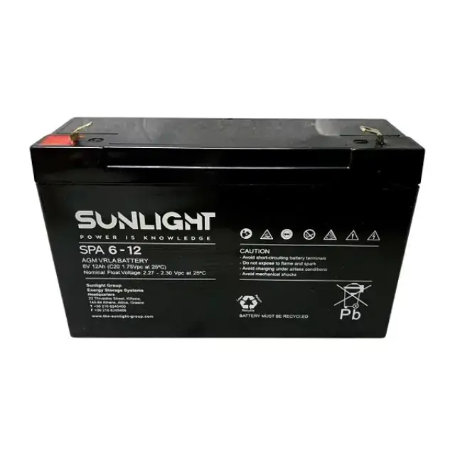 Sunlight Μολύβδου 6V.12A Alarm 01.009.0004