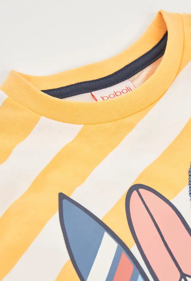 Boboli Knit t-shirt ριγέ για αγόρι 503064-9858 3