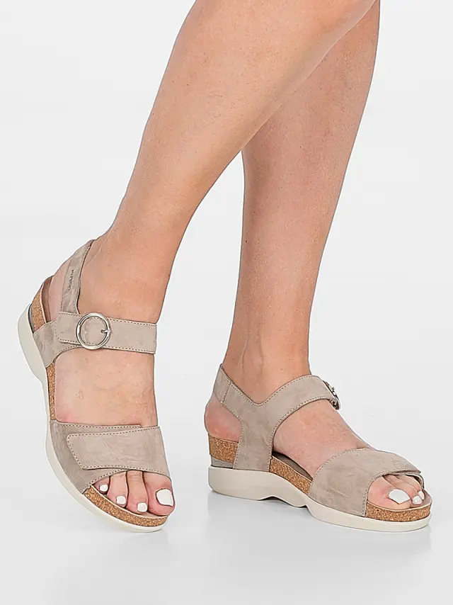Mephisto Πέδιλα Γυναικείο δέρμα Nubuck Μπεζ MEP/ORIANA WARM GREY 2