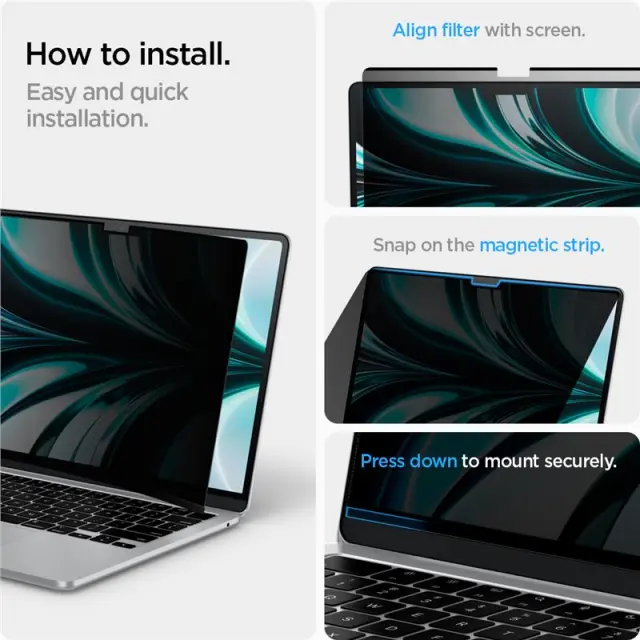 Spigen SafeView 1 Pack - MacBook Air 13" M4/M3/M2 2