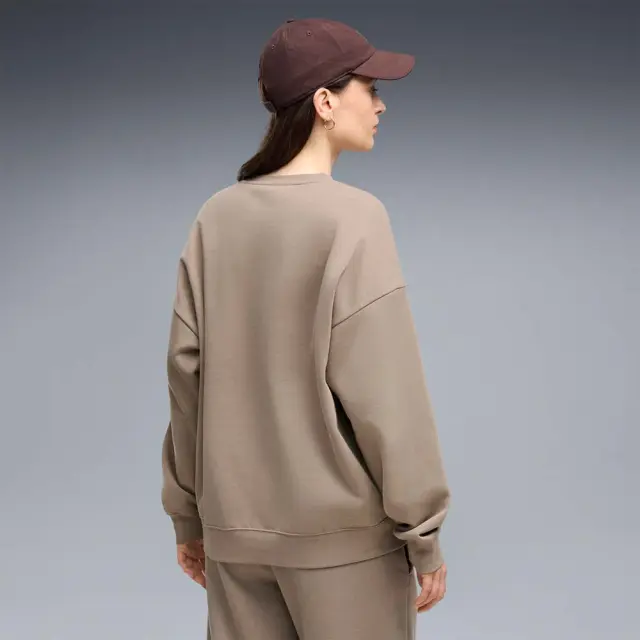 Puma Women's Essentials Logo Oversized Crew Sweatshirt Καφέ 685400-81 (Puma) 2