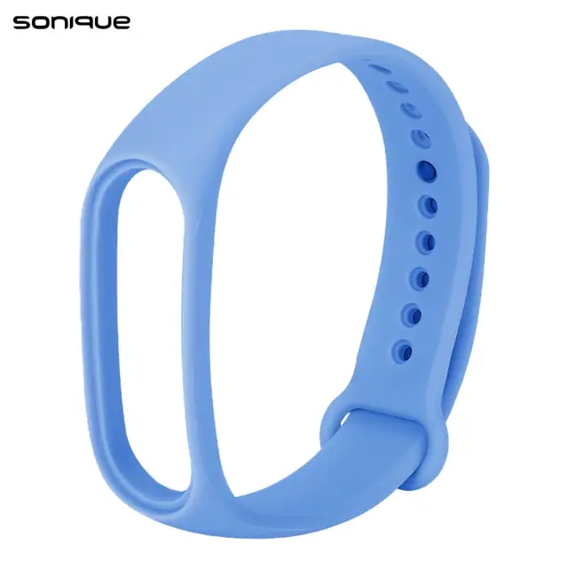 Λουράκι Σιλικόνης Sonique Color για Xiaomi Mi Band 3/4 - Ανοιχτό Μπλέ