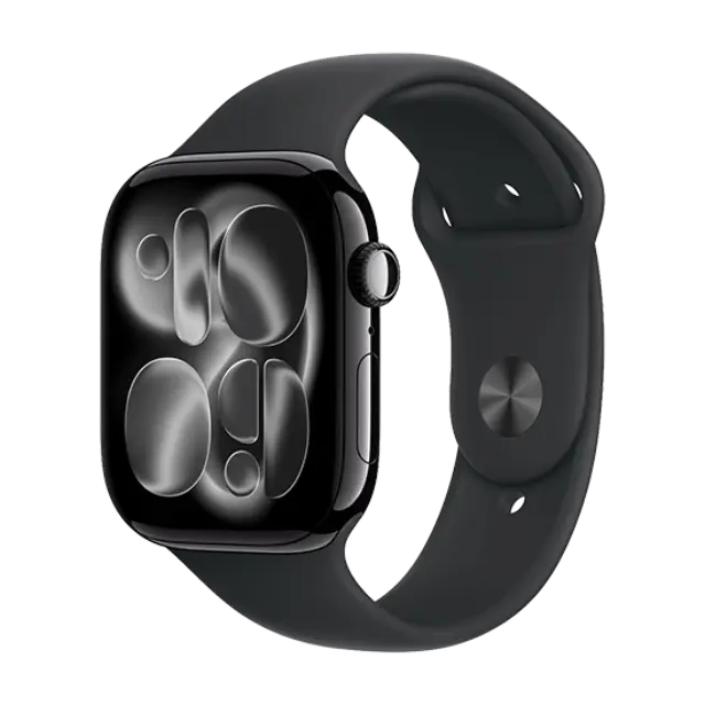 Apple Watch 11 Alu Case 46mm Jet Black Sports Band Black M/L EU