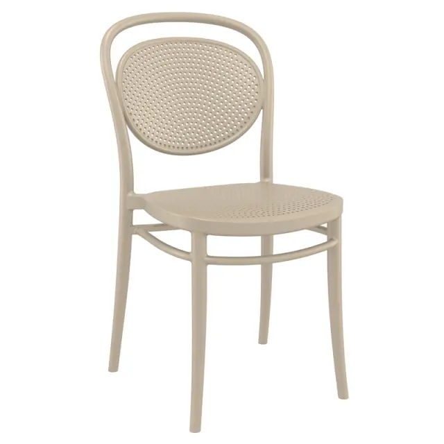 Καρέκλα Στοιβαζόμενη MARCEL Dove Grey PP 45x52x85cm