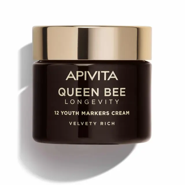 APIVITA QUEEN BEE LONGEVITY ΠΛΟΥΣΙΑ ΒΕΛΟΥΔΙΝΗ ΚΡΕΜΑ ΓΙΑ ΔΡΑΣΗ ΣΕ 12 ΔΕΙΚΤΕΣ ΝΕΟΤΗΤΑΣ 50ml.