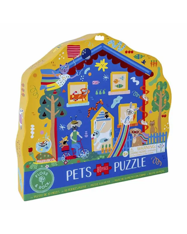 Puzzle 80pcs House with Pets / 47P5977 (Floss&Rock)