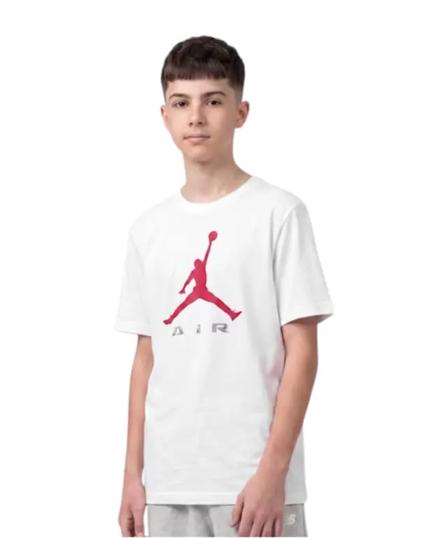 Jordan - Παιδική Μπλούζα T-Shirt JDB MJ Brooklyn 95G020-001 Λευκό - 8 ετών