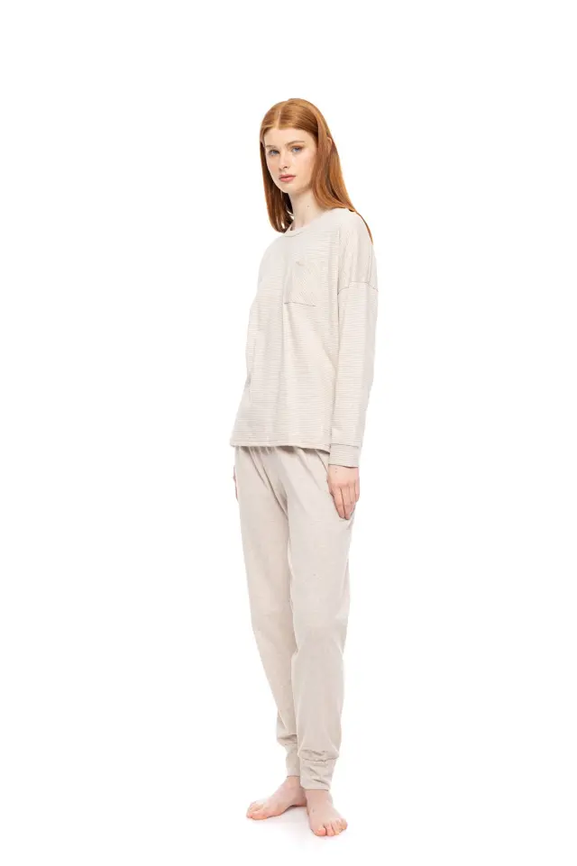 W1791 - Type - PYJAMA HAZELNUT STRIPES 2