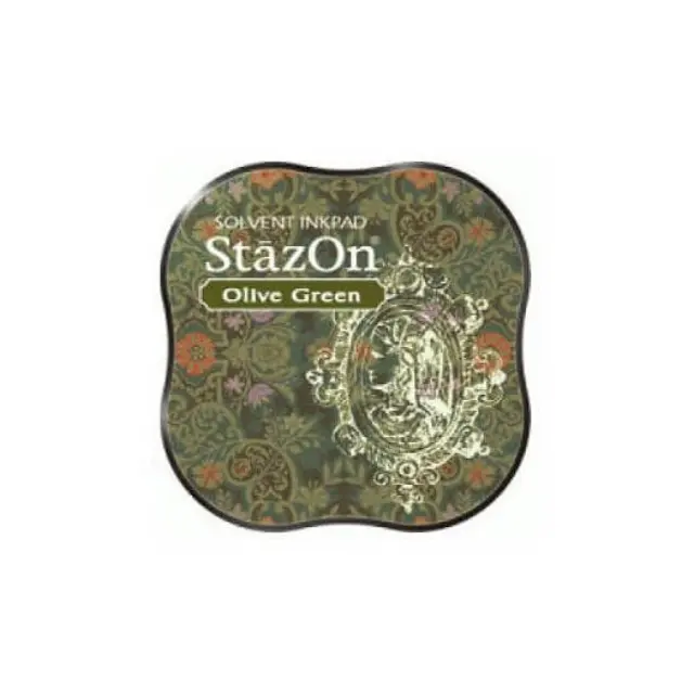 Μελάνι Ανεξίτηλο για σφραγίδες, Stazon Olive Green