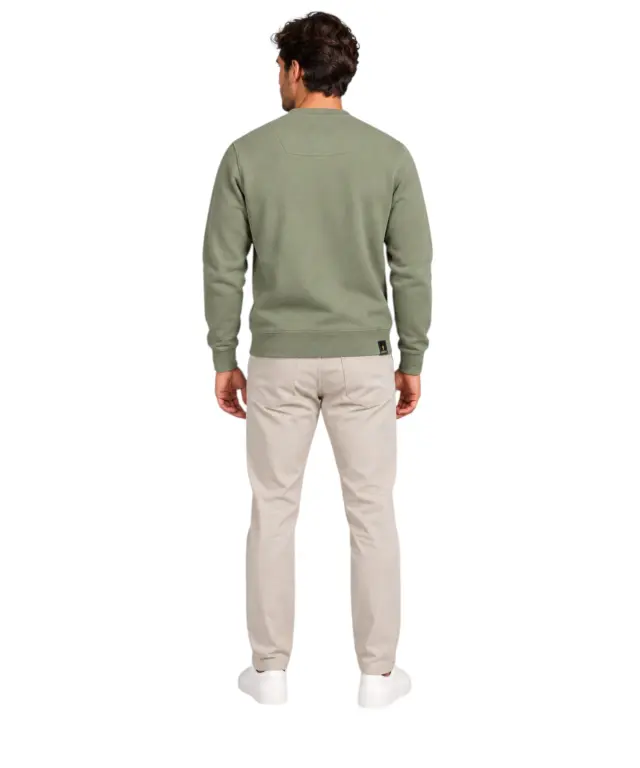 Accademia Militare - Ανδρική Μπλούζα Φούτερ W6S732-5731-058 Χακί 2