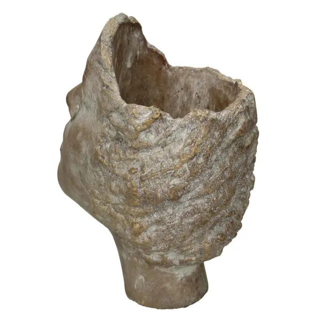 Κασπώ Πρόσωπο Χρυσό Τσιμέντο 19x15x19cm 2