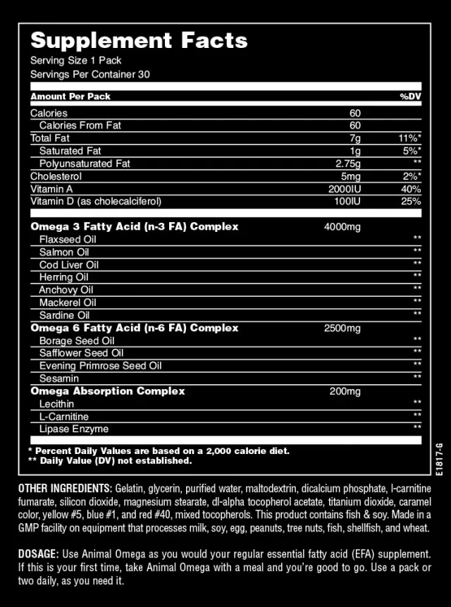Universal Nutrition Animal Omega 2